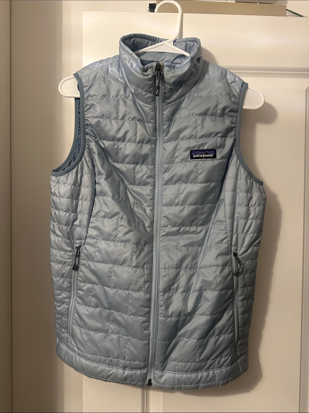 Patagonia Light Blue Women’s Nano Puff Quilted Insulated Vest